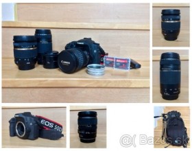 Predám kompletnú fotografickú výbavu Canon 50D + objektívy