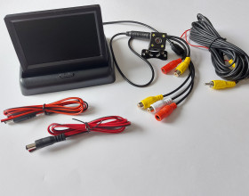 LCD výklopný monitor 4,3" a cuvacia kamera