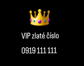 SIM karta VIP zlaté číslo