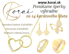 Veľké zľavy na zlaté šperky Korai
